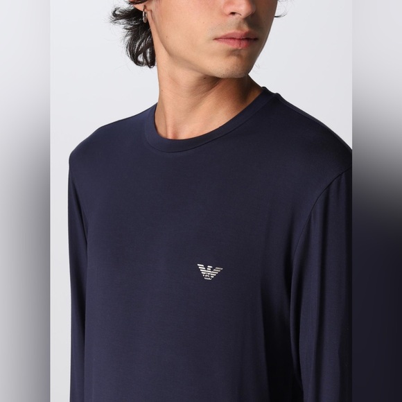 Emporio Armani Other - Emporio Armani Men's Dark Blue Long Sleeve Tee